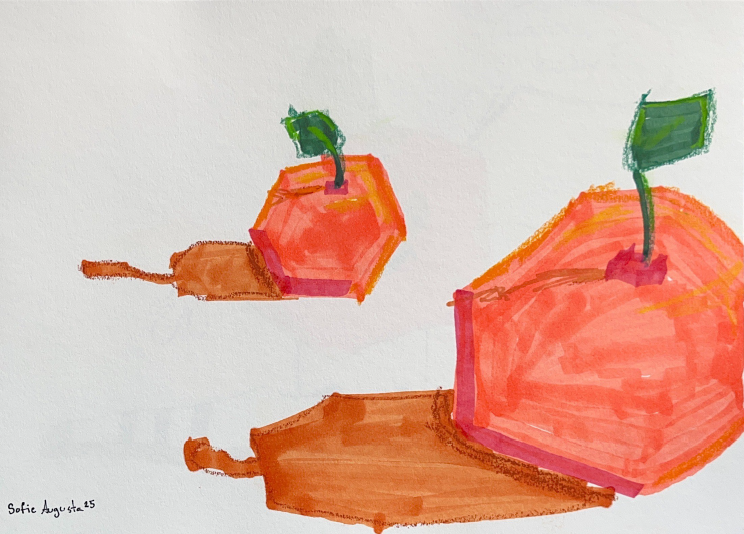 The orange doesn't fall far from the tree (Appelsinen falder ikke langt fra stammen)